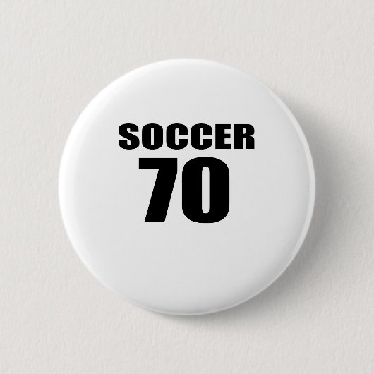 七〇サッカー誕生日 缶バッジ (正面)