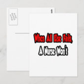 万一の場合はナースが ポストカード (正面/裏面)