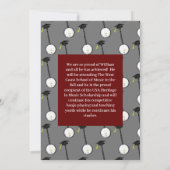 万丈ミュージシャン卒業パーティー音楽招待状 招待状 (裏面)