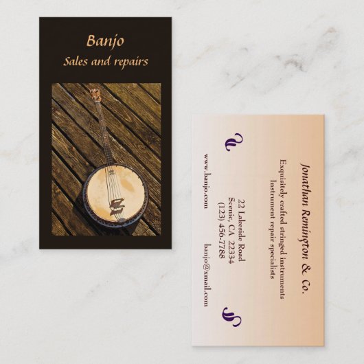 万丈販売・修理 名刺 (正面/裏面)