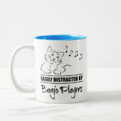 万丈選手に気さくされる不思議な猫 ツートーンマグカップ (左)