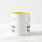 万丈選手に気さくされる不思議な猫 マグカップ (中央)