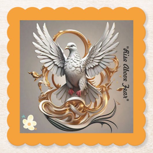 『万世一系の精神』 ペーパーコースター (正面)