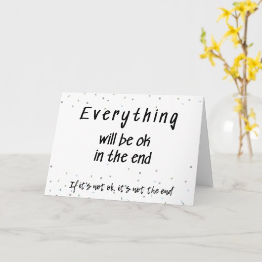 万事うまくいく カード (黄色い花)