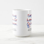 万事が理由おもしろマグカップ コーヒーマグカップ (中央)