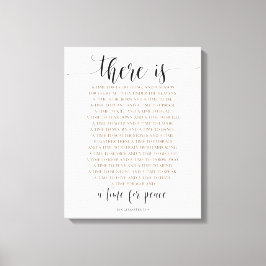 万事の時がある、伝道者3:1-8 キャンバスプリント