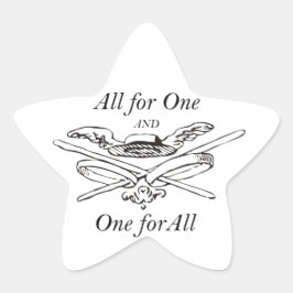 万事は万事に対して万事は三銃士 星シール