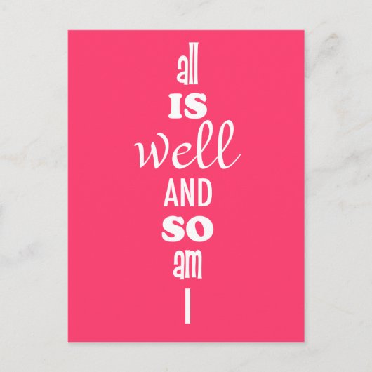 万事不首尾に候へば候 ポストカード (正面)