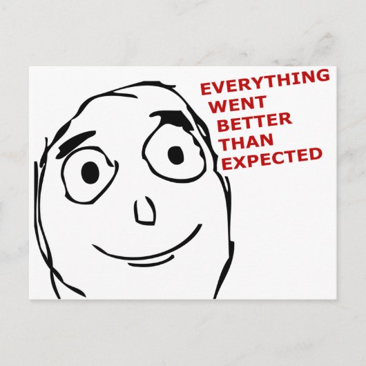 万事思いのほか好くなった ポストカード (正面)