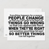 万事理を存す感動的 ポストカード (正面/裏面)