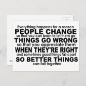 万事理を存す感動的 ポストカード (正面/裏面)