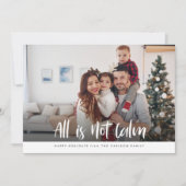 万事穏かでない |家族おもしろいのクリスマスフォト シーズンカード (正面)
