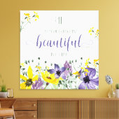 万事美 – Ecc 3:11 キャンバスプリント (インサイチュ (リビング))