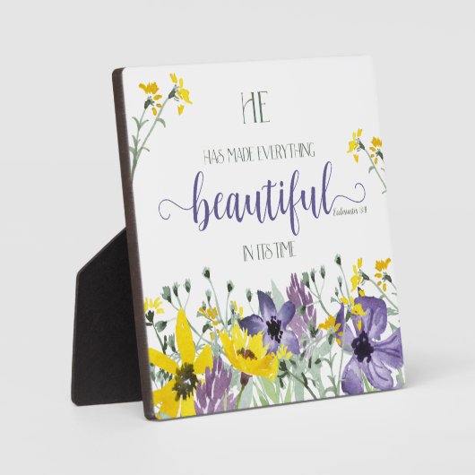 万事美 – Ecc 3:11 フォトプラーク (正面)