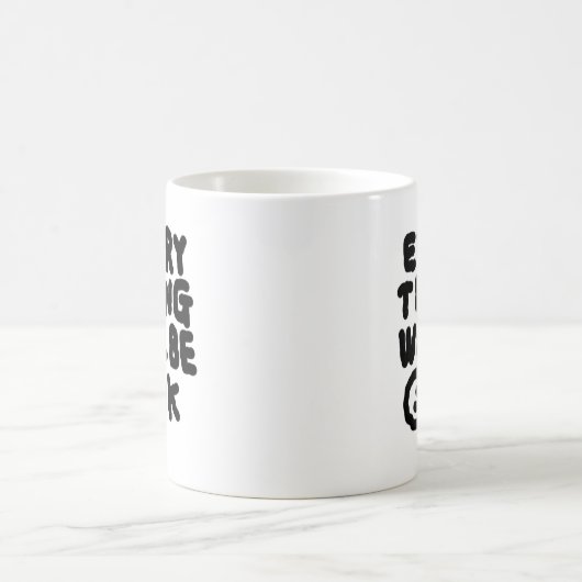 万事都合が好い コーヒーマグカップ (中央)