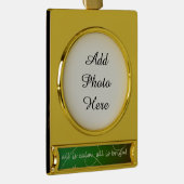 万事閑静なり ゴールドプレートバナーオーナメント (右)