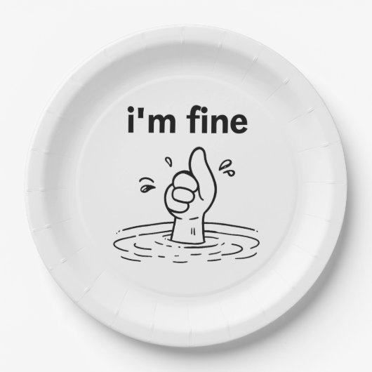 万事順調だ。 ペーパープレート (正面)