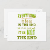 万事順調に進む。 ポストカード (正面/裏面)