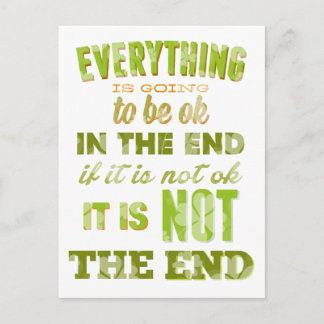 万事順調に進む。 ポストカード