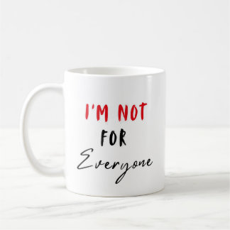 万人向けじゃない大胆なアティチュードTシャツ コーヒーマグカップ