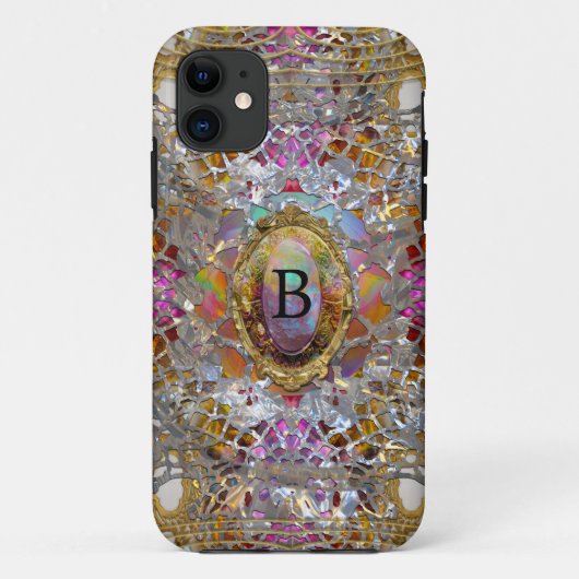 万全カレクールイドスコープ保護モノグラム Case-Mate iPhoneケース (裏面)