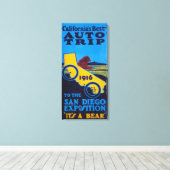 万博の宣伝ポスター キャンバスプリント (インサイチュ (ウッドフロア))