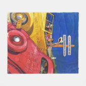 万国博覧会かバスト フリースブランケット (正面(横))