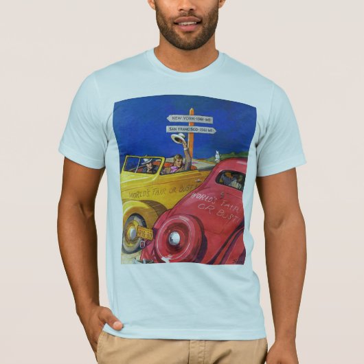 万国博覧会かバスト Tシャツ (正面)