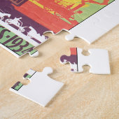 万国博覧会のシカゴのヴィンテージ旅行ポスターアートワーク ジグソーパズル (側面)