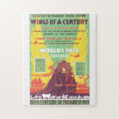 万国博覧会のシカゴのヴィンテージ旅行ポスターアートワーク ジグソーパズル (縦)