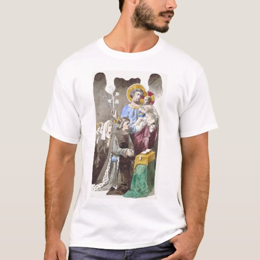 万国教会の聖ヨセフの守護者 Tシャツ (正面)