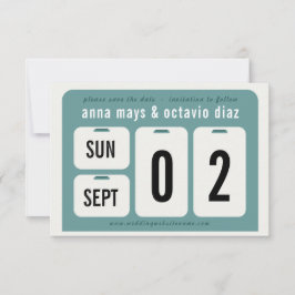 万年暦の保存日付カード セーブザデート