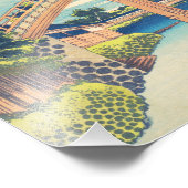 万年橋北斎浮世絵の日本の下 フォトプリント            (角)