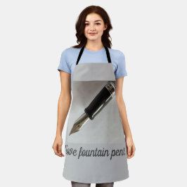万年筆が好き エプロン