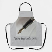 万年筆が好き エプロン (正面)