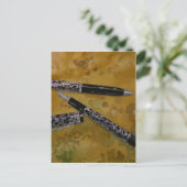 万年筆のアンティーク ポストカード (スタンド正面)