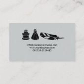 万年筆のクイル作家の作家 名刺 (裏面)