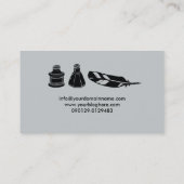 万年筆のクイル作家の作家 名刺 (裏面)