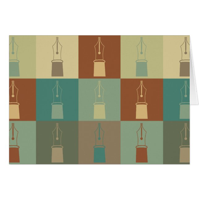 万年筆のポップアート (正面横)