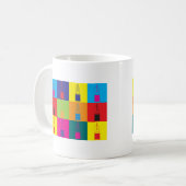万年筆のポップアート コーヒーマグカップ (正面左)