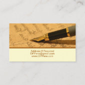 万年筆の文房具サプライヤー 名刺 (裏面)