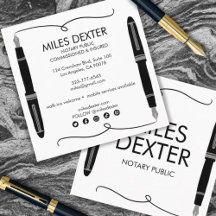 万年筆の署名ロゴ公証人公証人