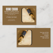 万年筆フリーライター用の名刺 名刺 (正面/裏面)