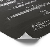 万年筆1905年特許技術Chalkboard ポスター (角)