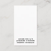 万年筆 |公証人ロゴ 名刺 (裏面)