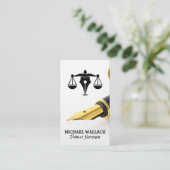 万年筆 | 法律ロゴ 名刺 (スタンド正面)