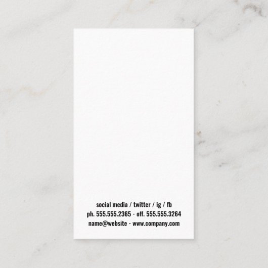 万年筆 | 法律ロゴ 名刺 (裏面)