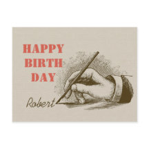 万年筆CC0820誕生日を持つ男性の手