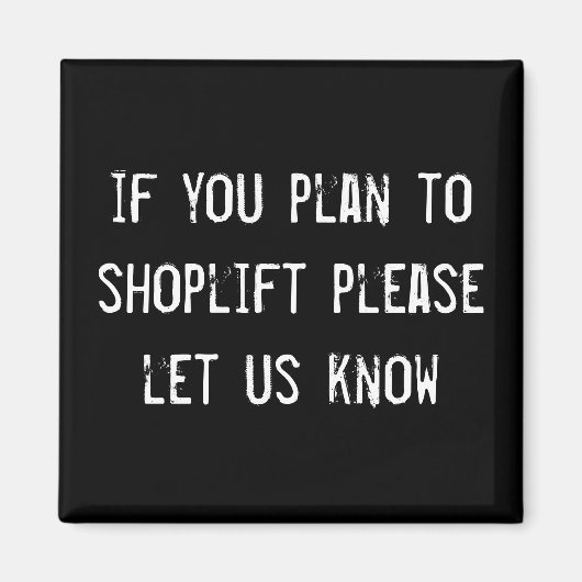 万引もしきのご予定をお知らせ下さい マグネット (正面)