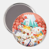 万木根子花見パーティー マグネット (正面/裏面)